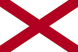 Concrete Blocks Alabama Flag