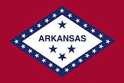Concrete Blocks Arkansas Flag