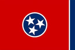 Concrete Blocks Tennessee Flag
